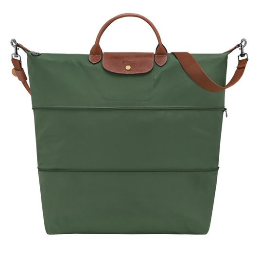 Longchamp Le Pliage Original Travel Bag Expandable Forest - Recycled Canvas